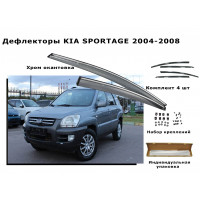 Дефлекторы боковых окон KIA SPORTAGE 2004-2008
