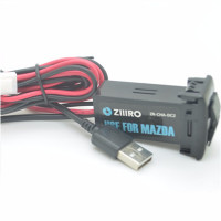 2 USB зарядка в штатное место кнопки для MAZDA (35*20мм)