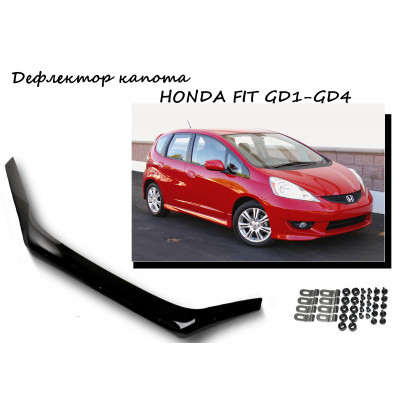 Дефлектор капота  HONDA FIT GD1-GD4 2001-2007г