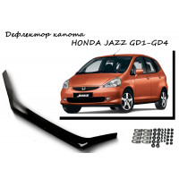 Дефлектор капота   HONDA JAZZ GD1-GD4 2001-2006г