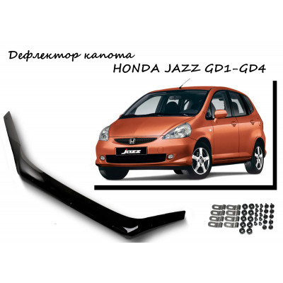 Дефлектор капота   HONDA JAZZ GD1-GD4 2001-2006г