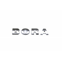 Шильдик надпись на автомобиль Bora 12 см хром