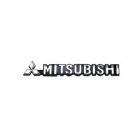 Шильдик надпись на автомобиль Mitsubishi хром 26 см