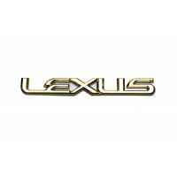 Шильдик надпись на автомобиль Lexus позолота