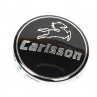 Колпачок (заглушка) на диски Carlsson  (76мм) черный/хром