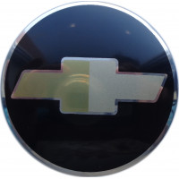 Колпачок (заглушка) на диски Chevrolet (63/60/11) черный+золото