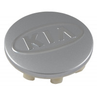 Колпачок (заглушка) на диски Kia (76мм) серебро